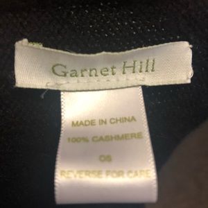 Black Cashmere Garnet Hill Scarf